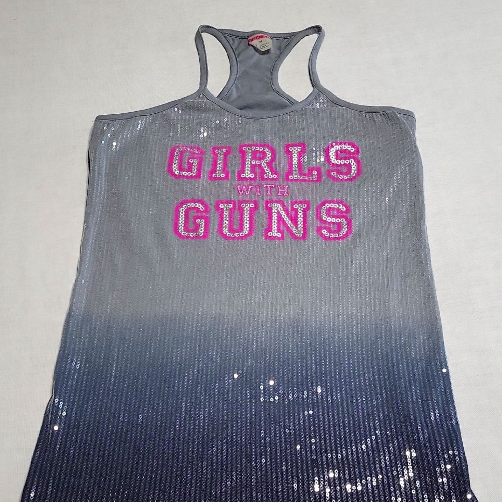 Girls with Guns sequence Tank Top size M